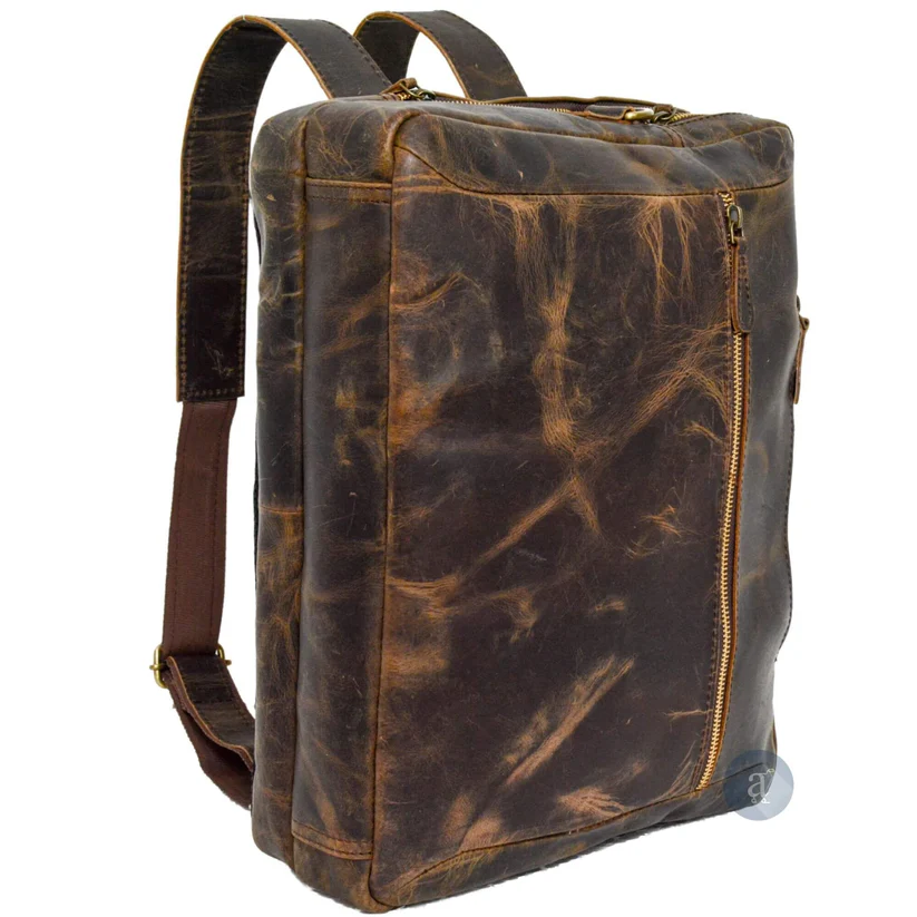 Convertible-Leather-Backpack_14fd007c-6a0b-4f07-b4c3-f06da21d0e67 The Convertible Laptop Briefcase Backpack - Image 1